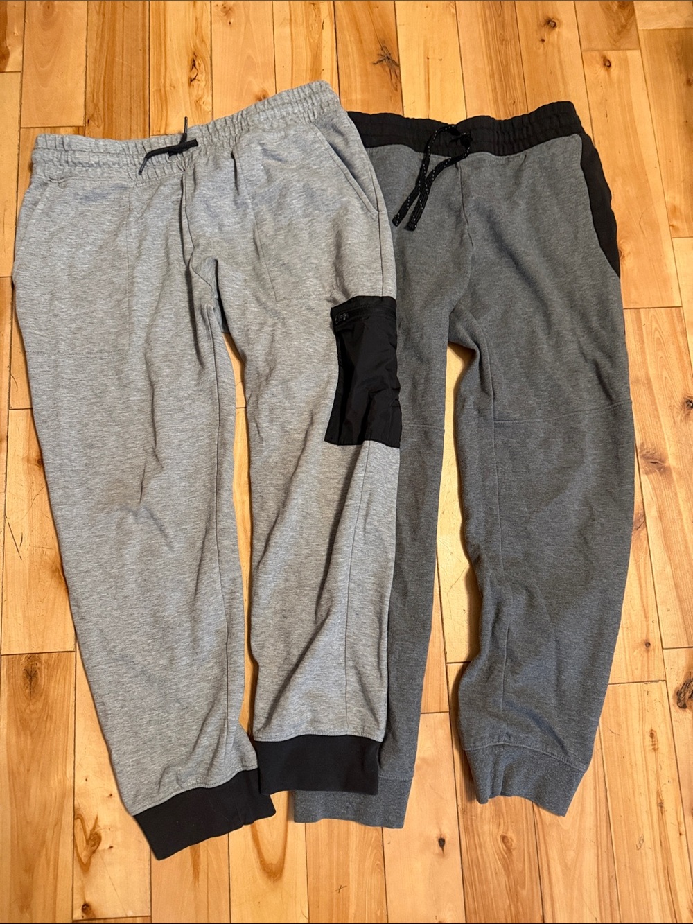 Kids  Grey Athletic Jogger Pants - Drawstring Comfort